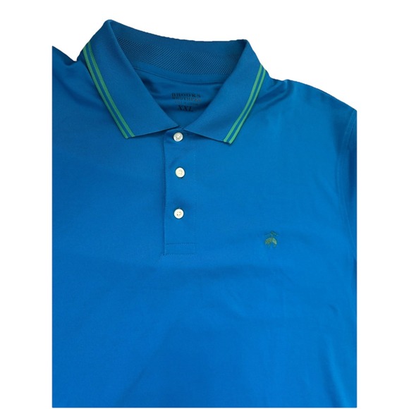 Brooks Brothers Other - BROOKS BROTHERS T-Shirt Men's XXL (2XL) Short Sleeve Polo Loose Fit Blue Logo